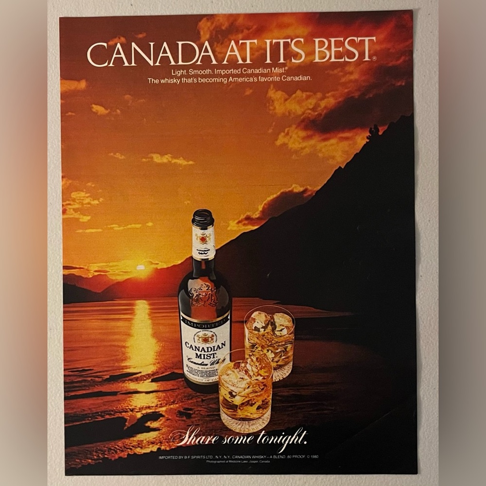 Canadian Mist Authentic 1982 Advertisement